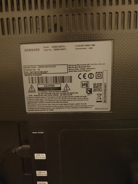 Telewizor Samsung smart TV UE 50 LED 4K UHD WiFi hdmi us super Gdynia