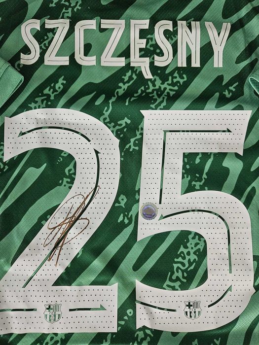 Koszulka # WOJTEK SZCZĘSNY FC Barcelona # 2025 #Autograf