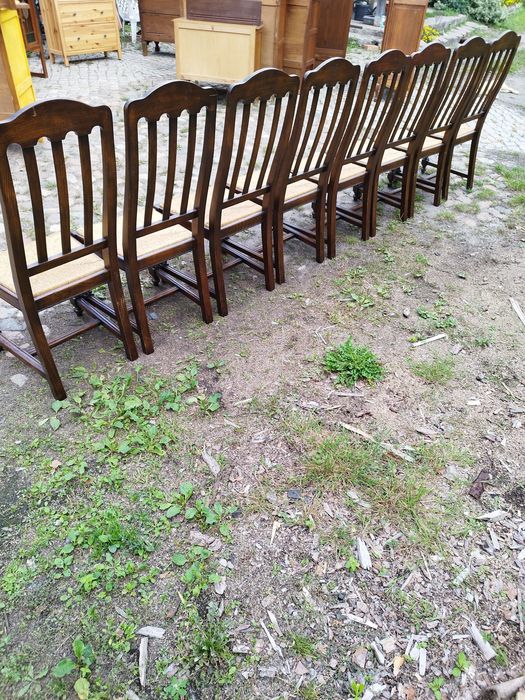 Solidne krzesła 8 sztuk