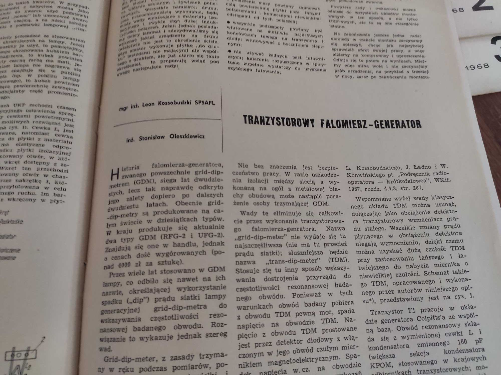 czasopisma Radioamator 1968