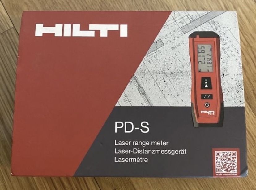 NOWY dalmierz HILTI PD-S - FABRYCZNIE zapakowany - do 60 metrów