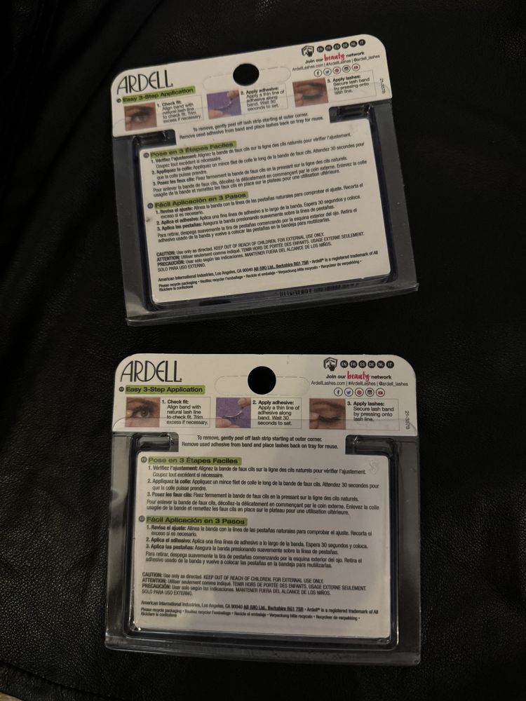 Rzesy Ardell wispies black 120 demi sztuczne rzęsy na pasku 4 sztuki