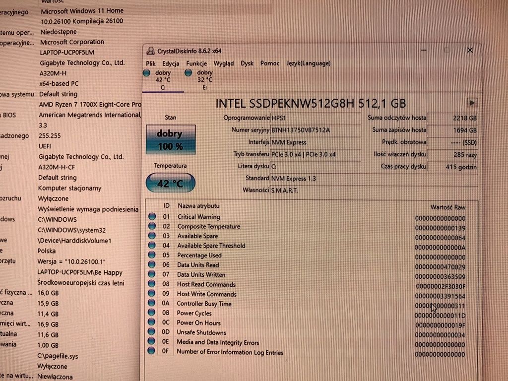 Komputer gamingowy Ryzen 7, RX 570, SSD, Chieftec!