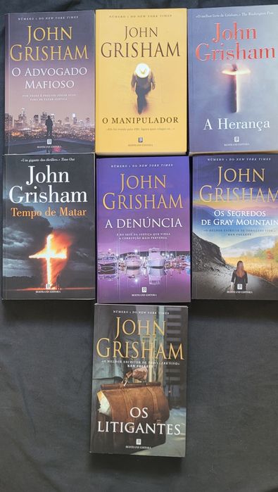 7 livros livros John Grishman + oferta
