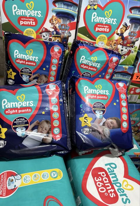 Трусики памперс pampers 4,5,6 щенячий патруль 5,6 підгузки памперси