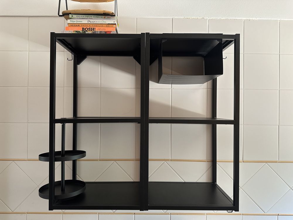 Móvel parede IKEA ENHET preto