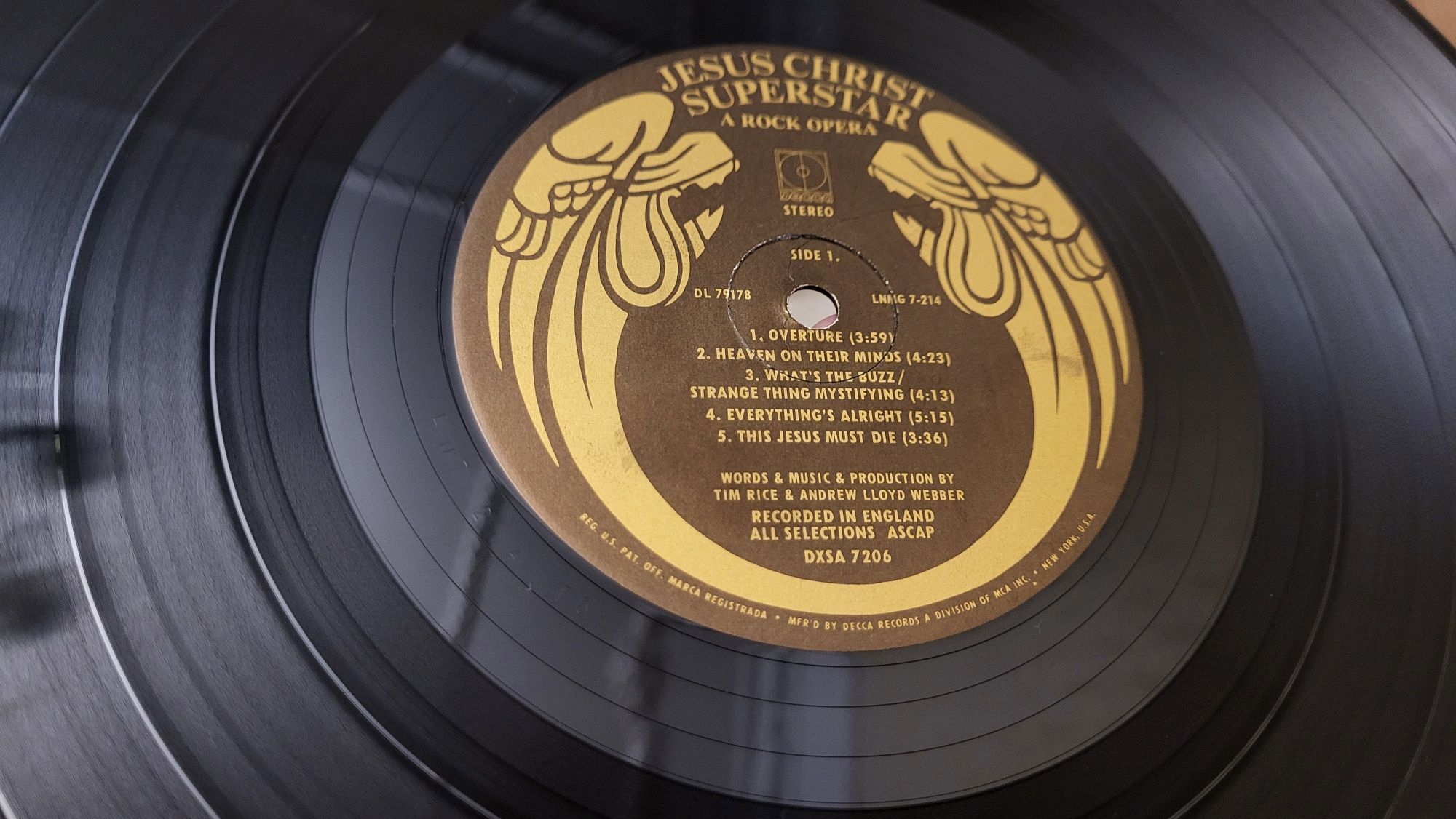 Jesus Christ Superstar 1st US Decca press