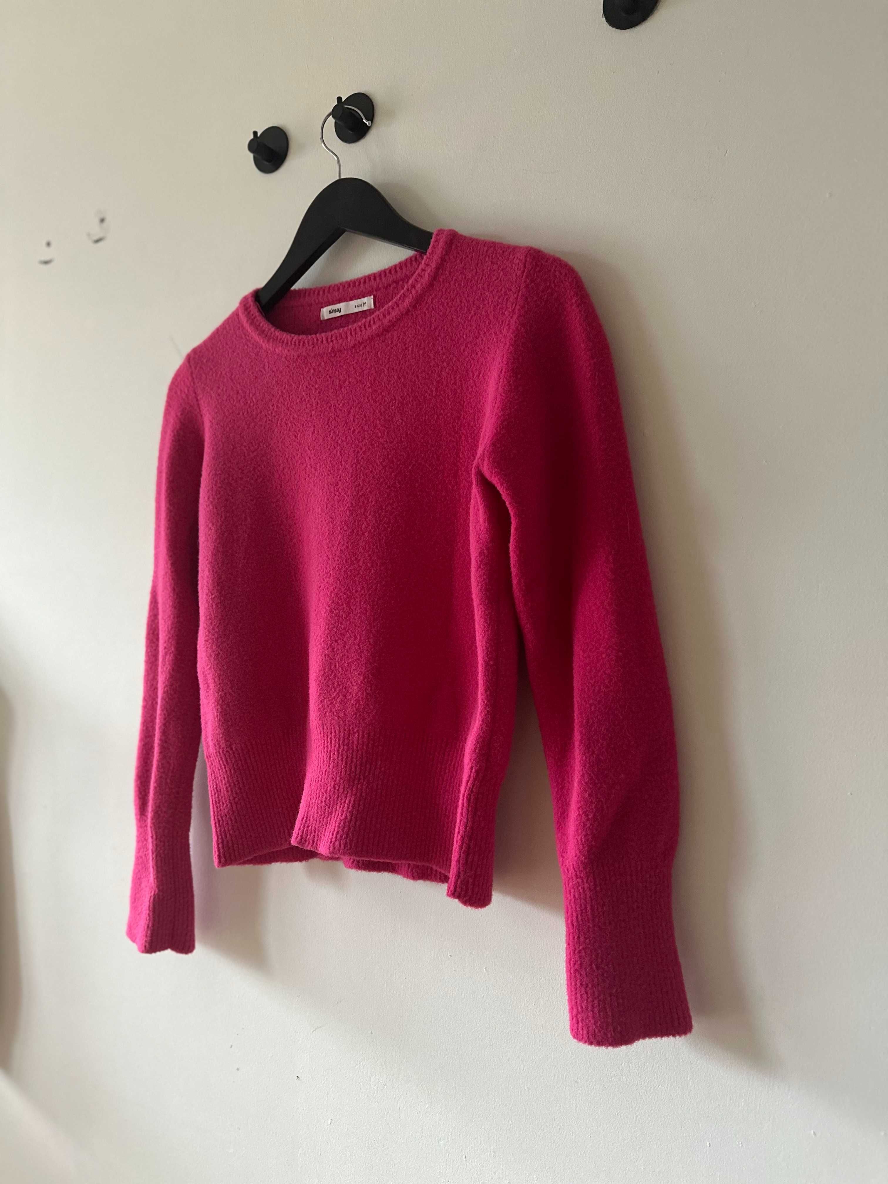 Sweterek, kolor magenta, Sinsay