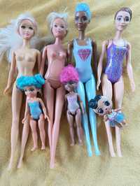 7 lalek barbie + lol