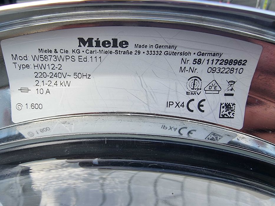 Pralka W 5873 WPS Miele Edition 111, A+ ++, 1400obr/min, progr. PARA