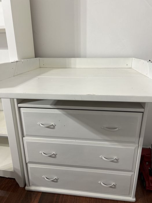 Szafka komoda przewijak biała pokoj dziecięcy