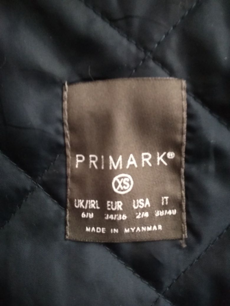 Primark kurtka ocieplana granatowa XS