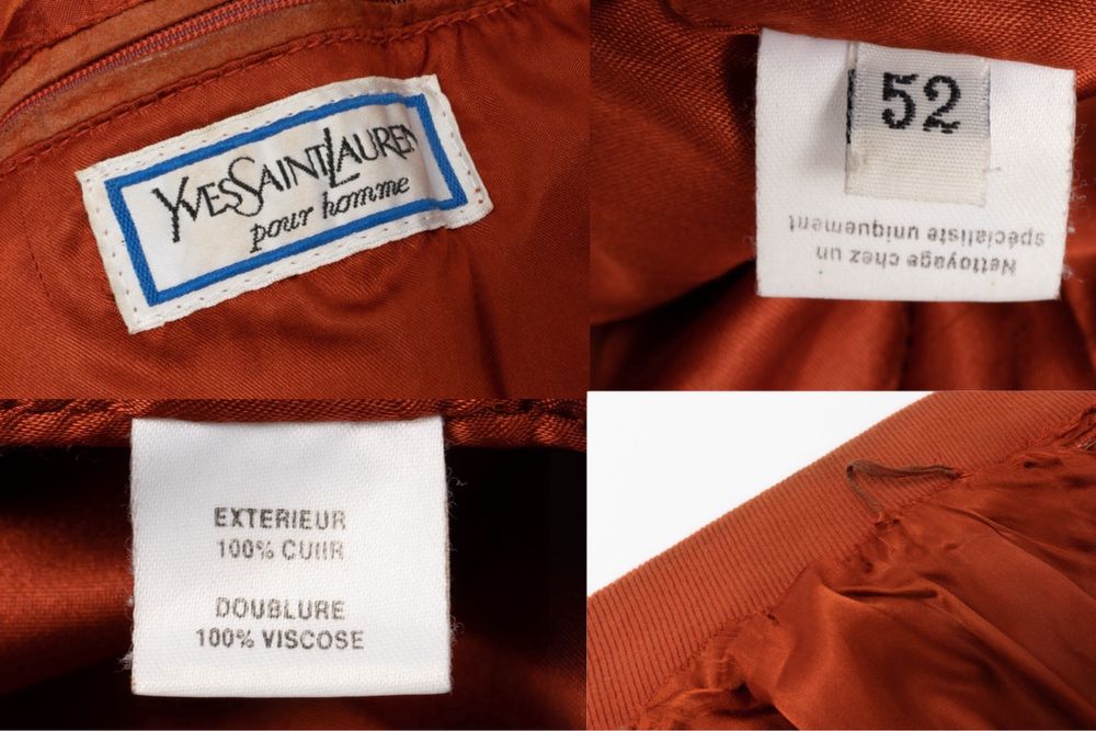 YVES SAINT LAURENT Vintage Leather Bomber   чоловіча шкіряна куртка