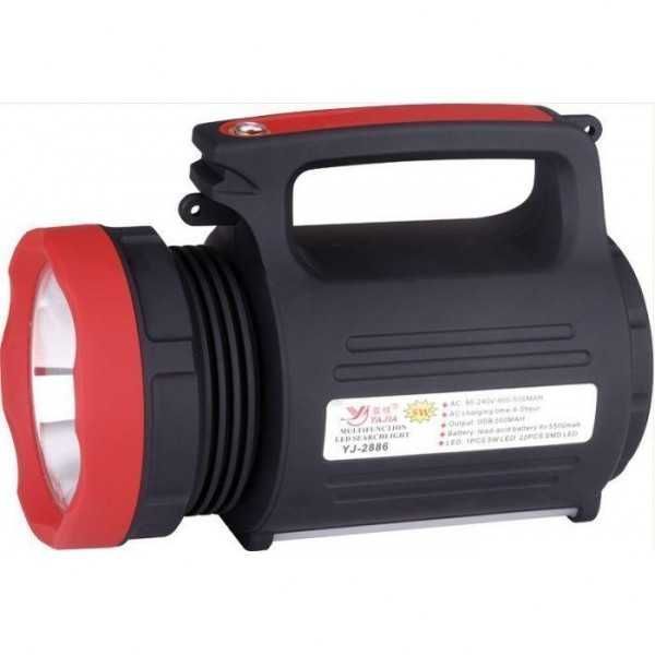 Ліхтар  прожектор YJ 2886 фонарь 22Led power bank 5500mah павербанк