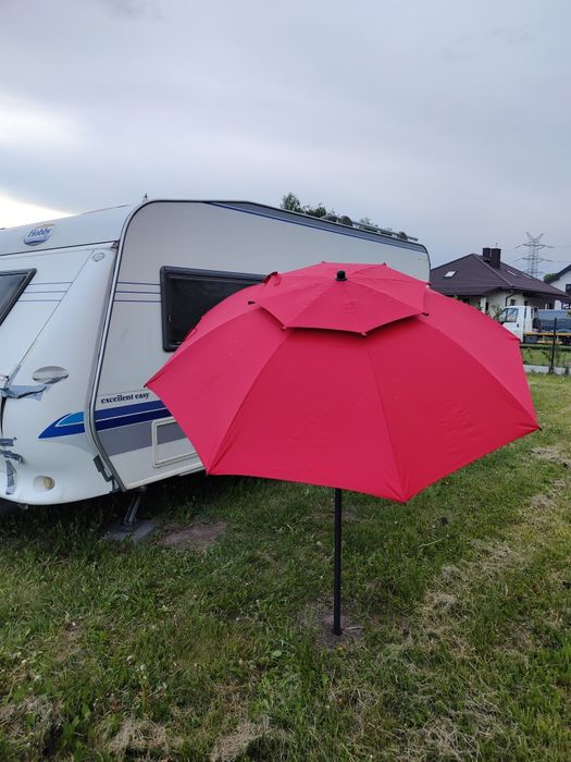 Parasol WINDPROFI czerwony wł. szkl. 200cm