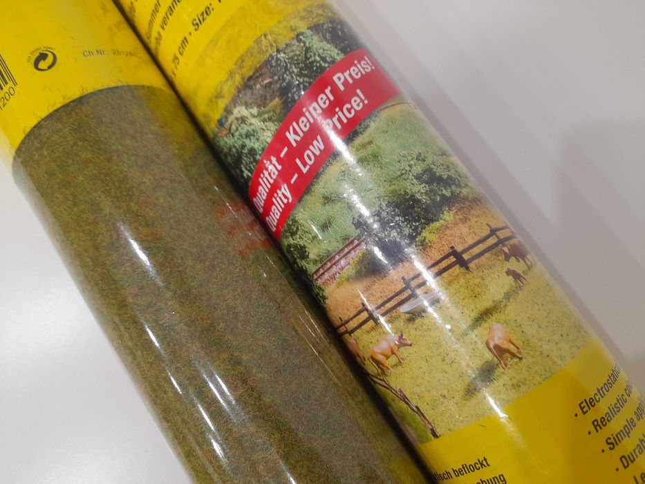 2 x Mata trawiasta trawa Noch 120 N Z do makieta 2x 100cm x 75cm