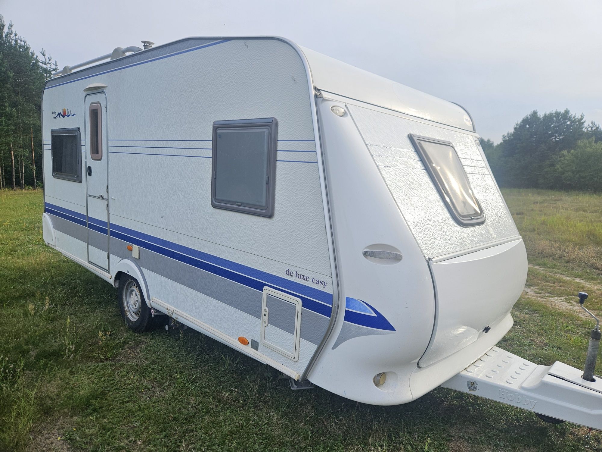 Przyczepa kempingowa Hobby De Luxe z 2006r 1350Dmc