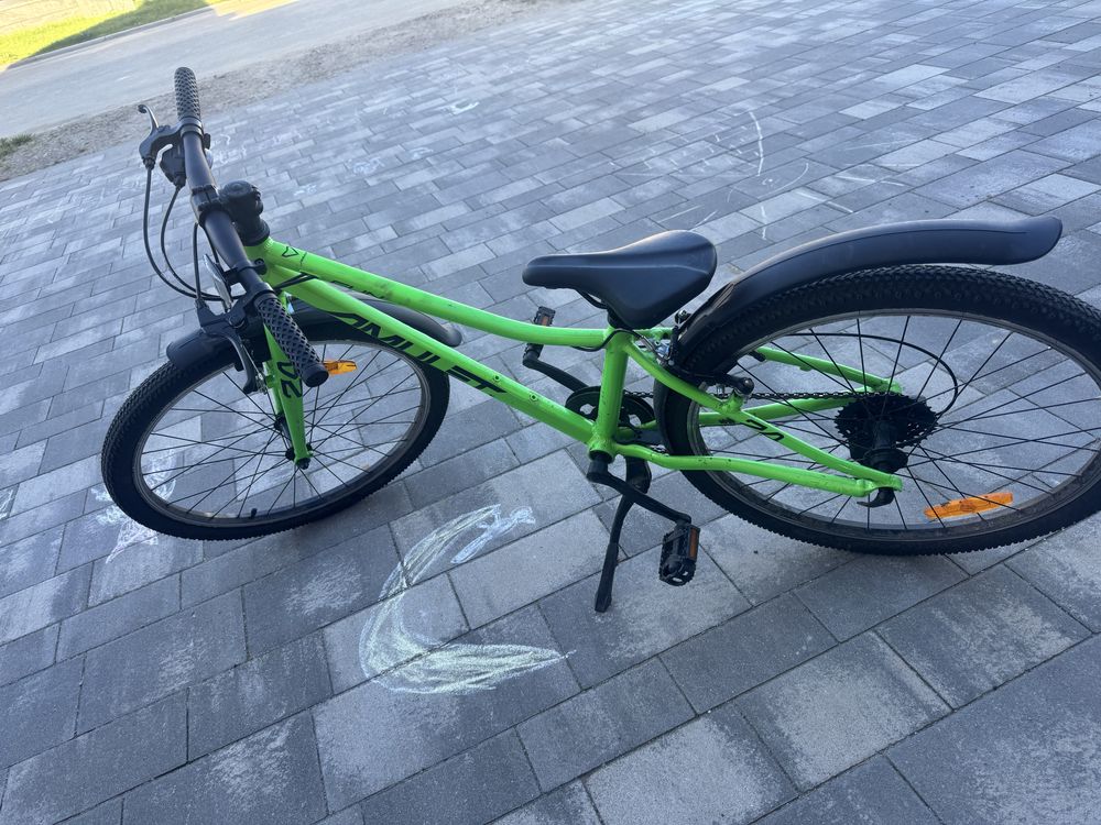 Lekki rower Amulet fun zielony neon 24”