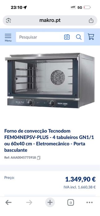 Forno industrial de convecção. Impecavel