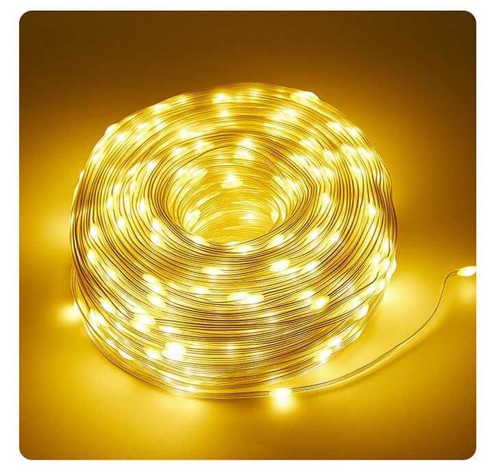 Професійна LED-гірлянда SunLamp 22м 200led USB, мідний дріт, IP67
