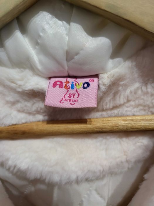 Casaco de pêlo branco