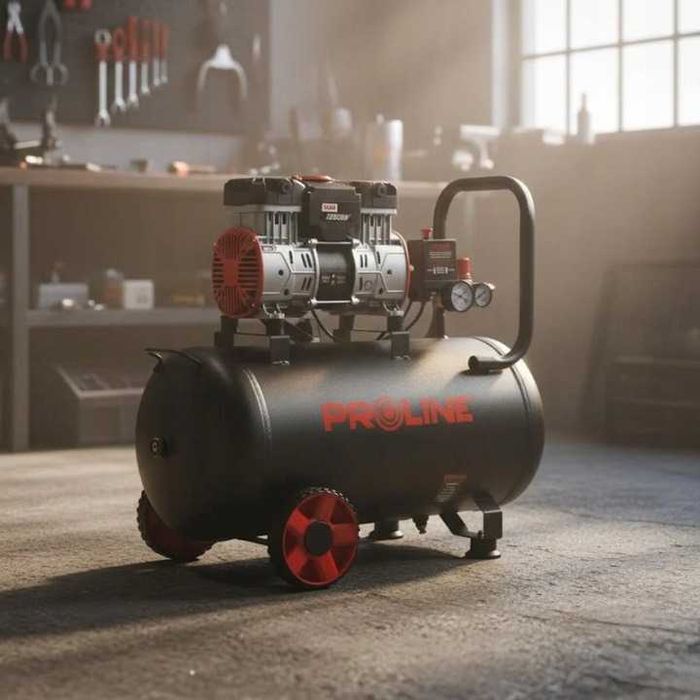 Безмасляний поршневий компресор 50 л P200005 8 бар компрессор ТИХИЙ