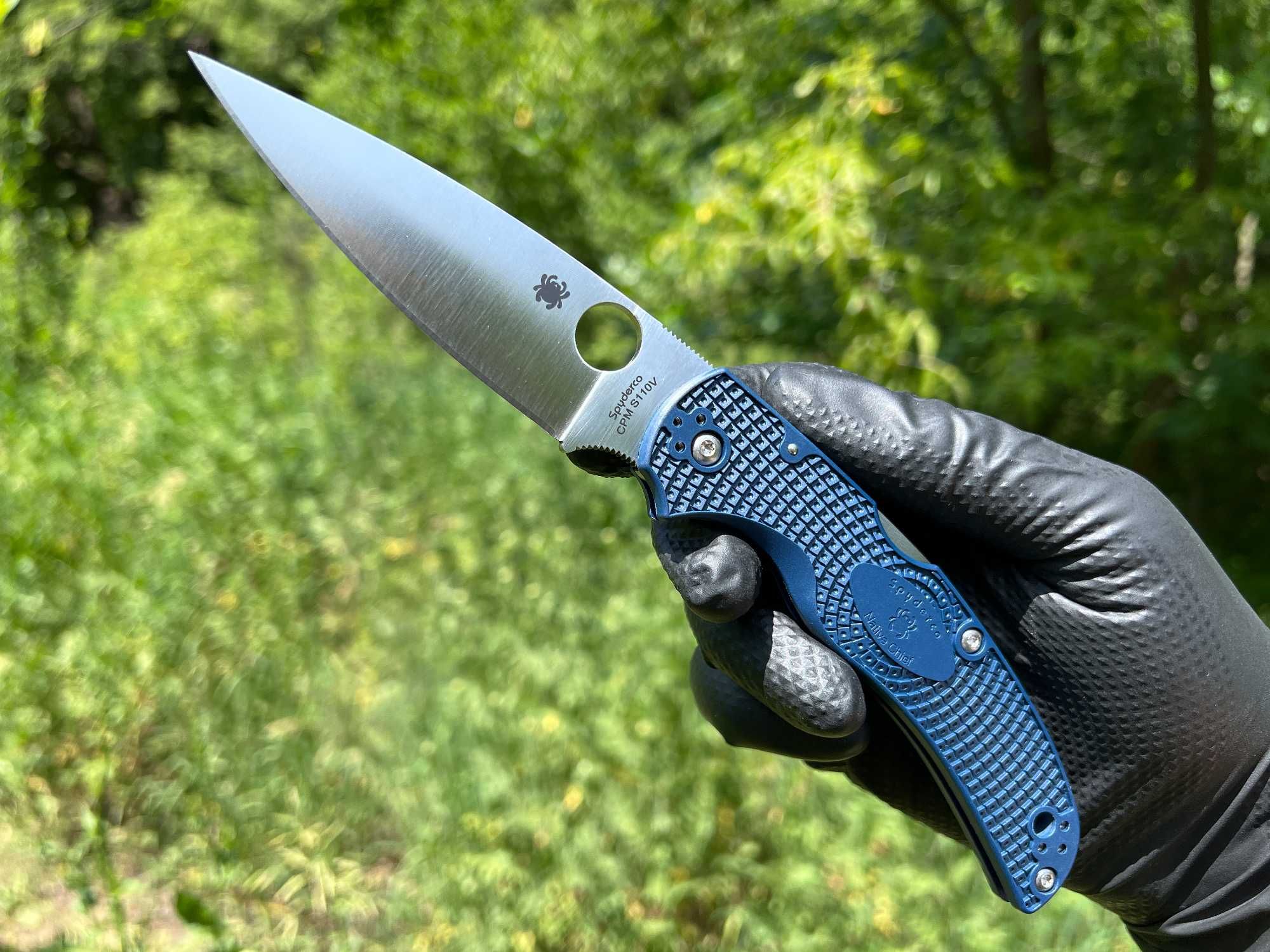 Складний ніж Spyderco Native Chief Lightweight Dark Blue FRN CPM S110V