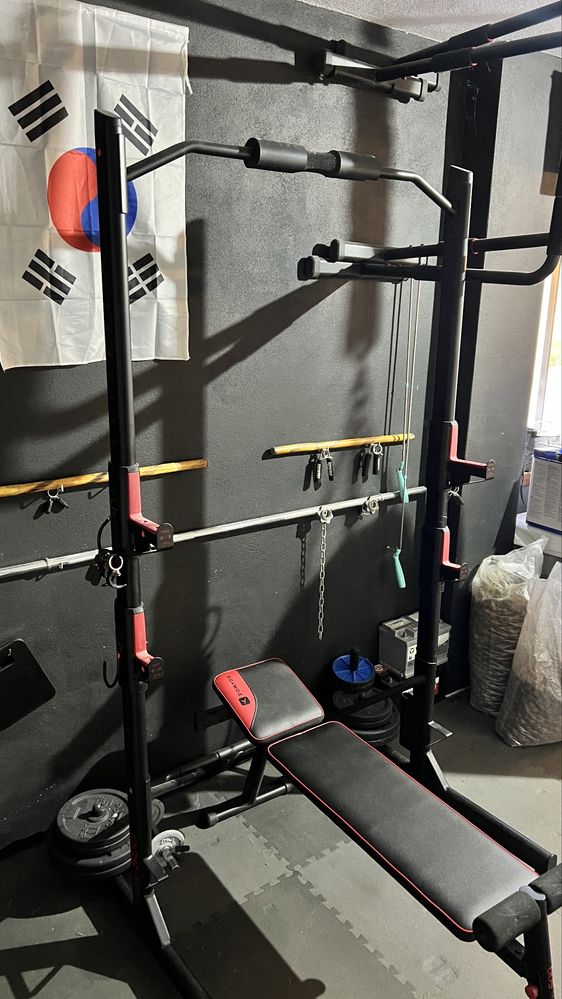Rack powerift musculaçao como novo decathlon