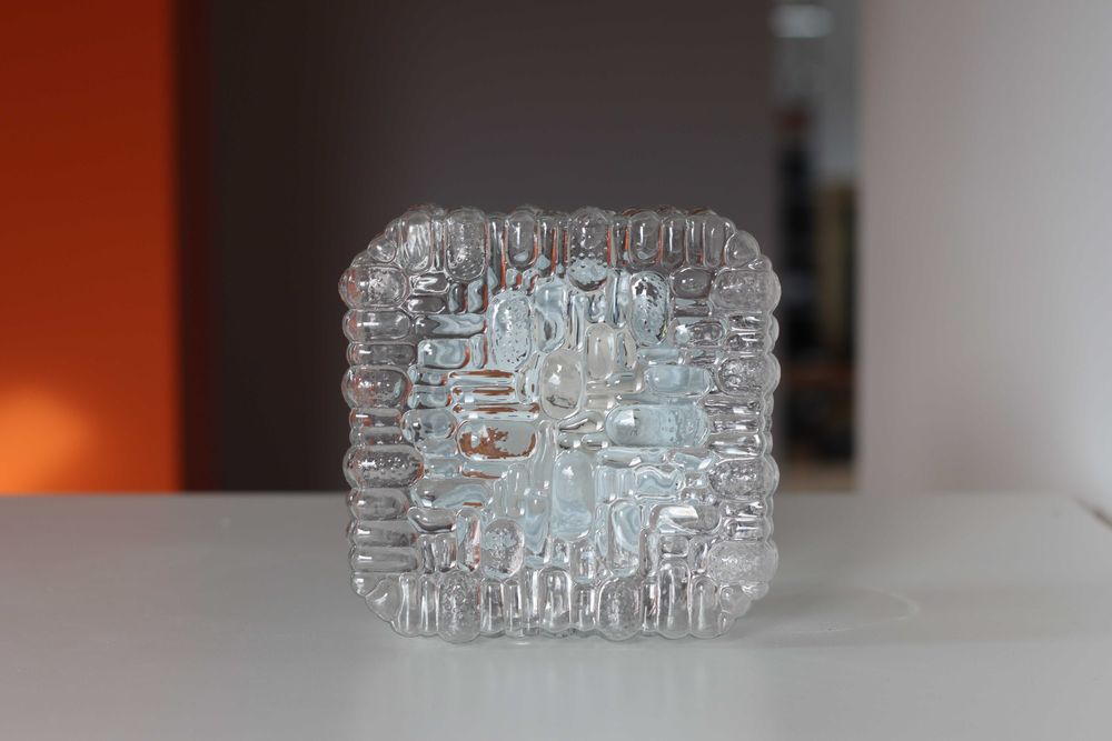 Kwadratowy kinkiet / plafon / lampa vintage