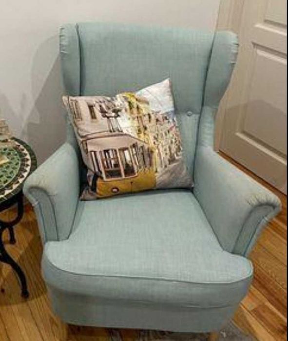 Poltrona STRANDMON turquesa - ikea