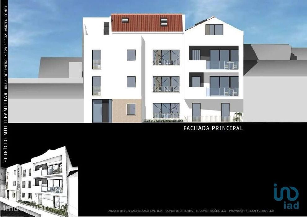 Apartamento T2 em Pombal de 56,00 m2