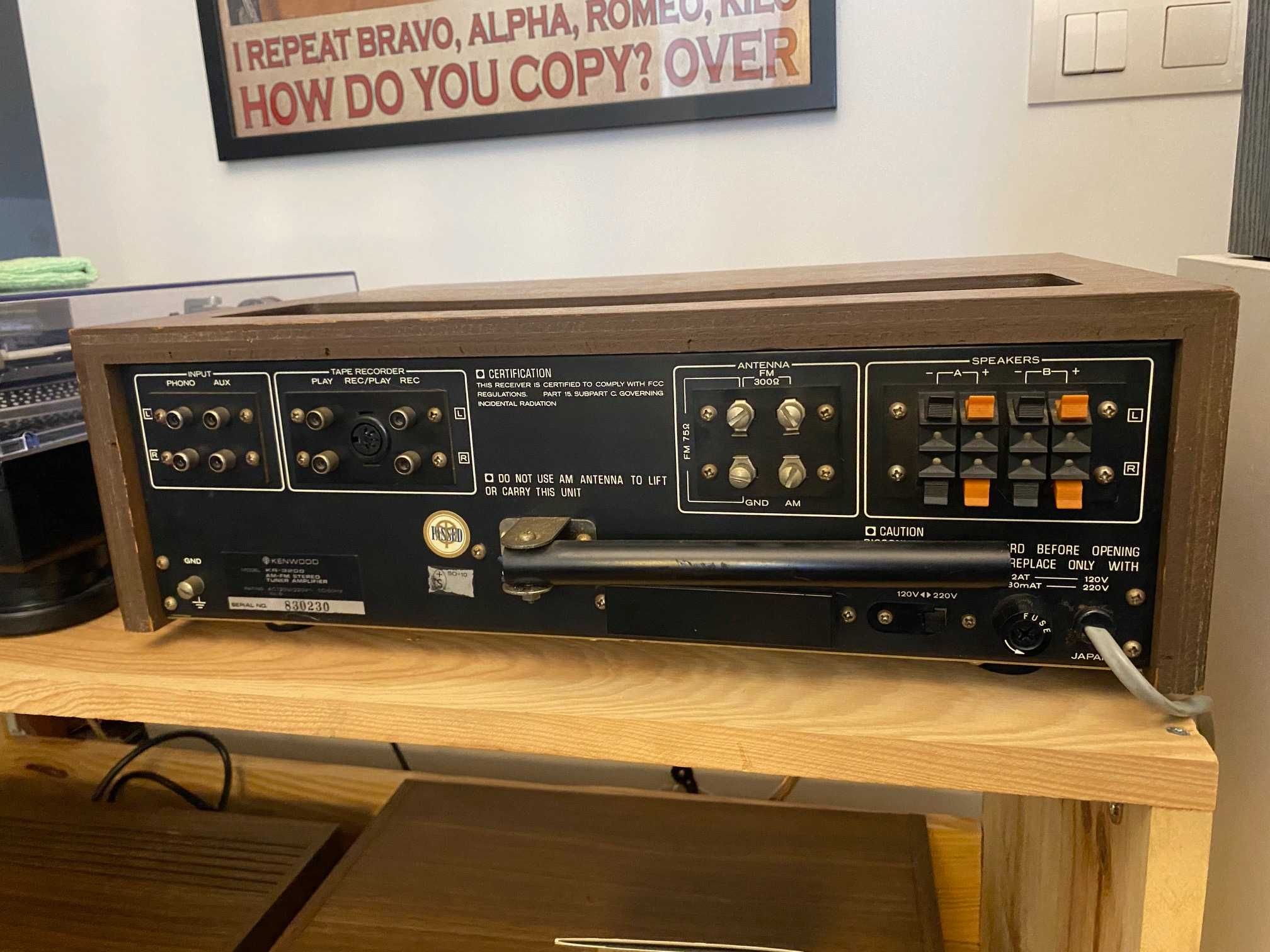 Vintage Stereo Receiver Kenwood KR 3200