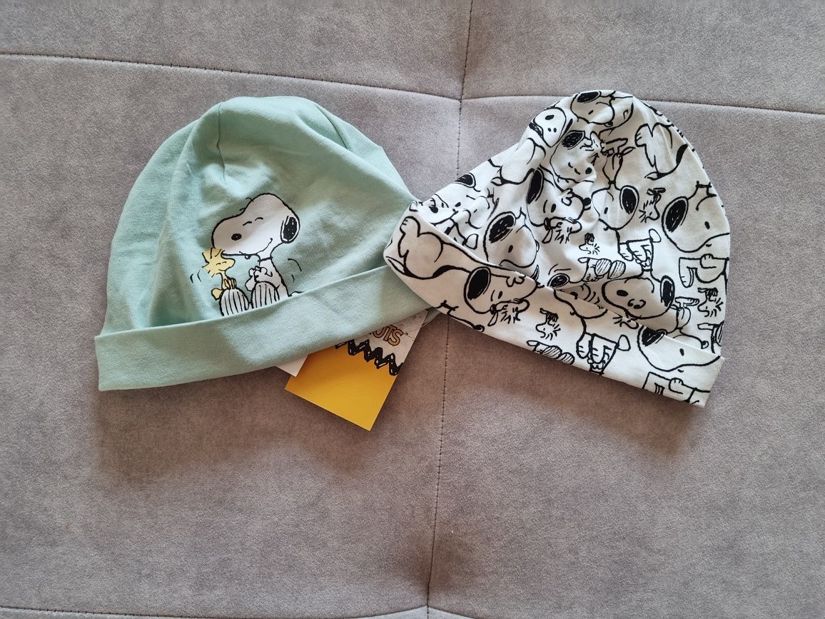 Czapki niemowlęce 2 szt. 100 % bawełna