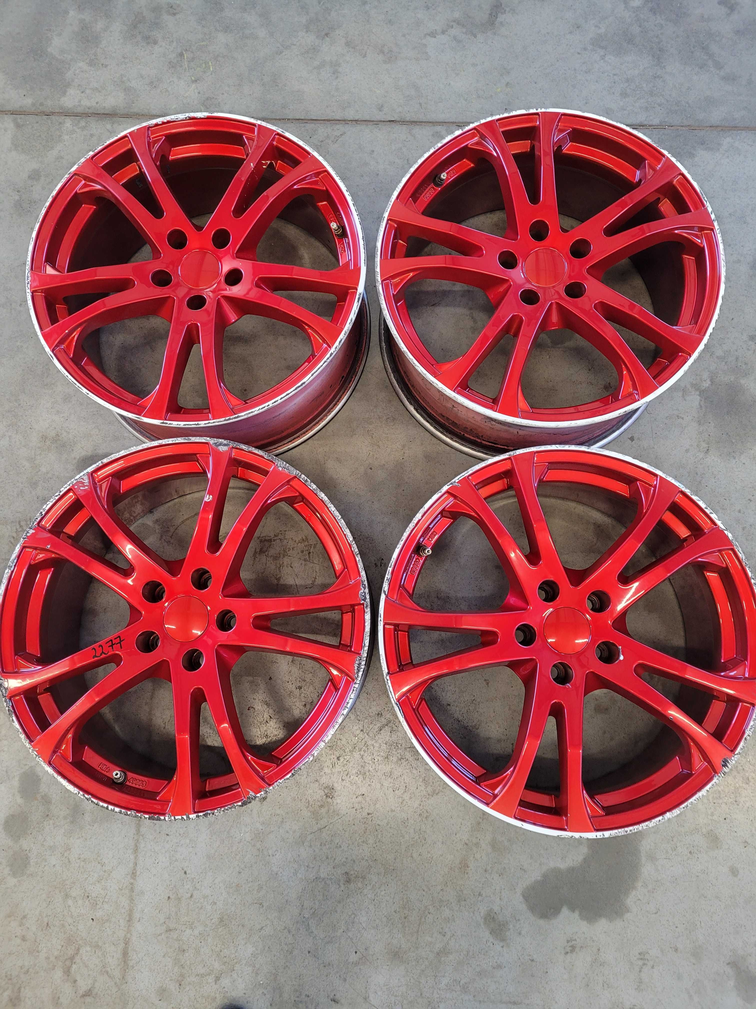 Felgi aluminiowe r 18 5 x 112  czerwone