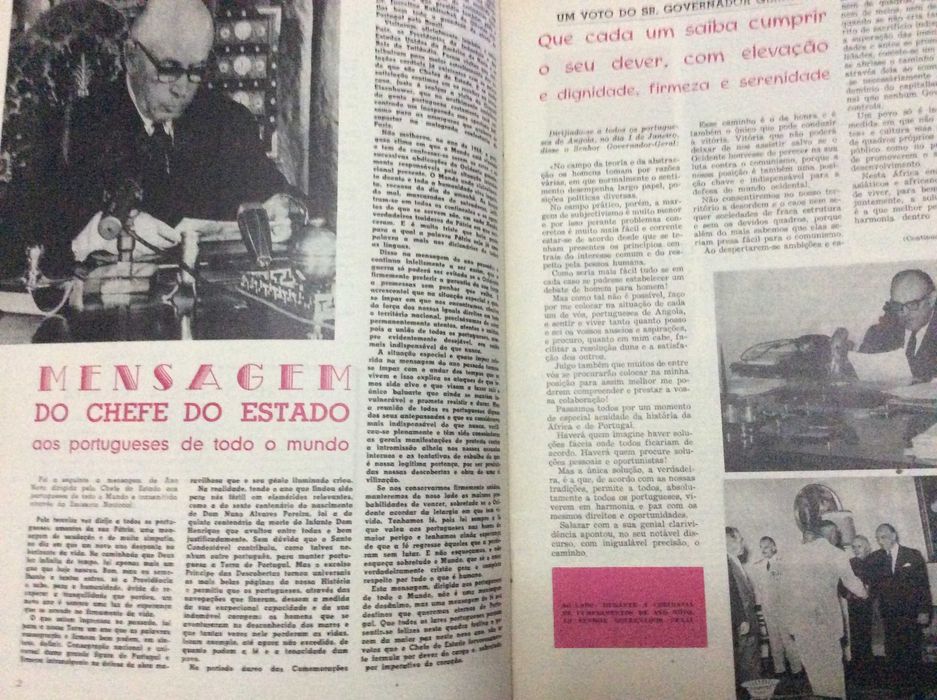 Revista de Angola , quinzenário ilustrado. Janeiro de 1961