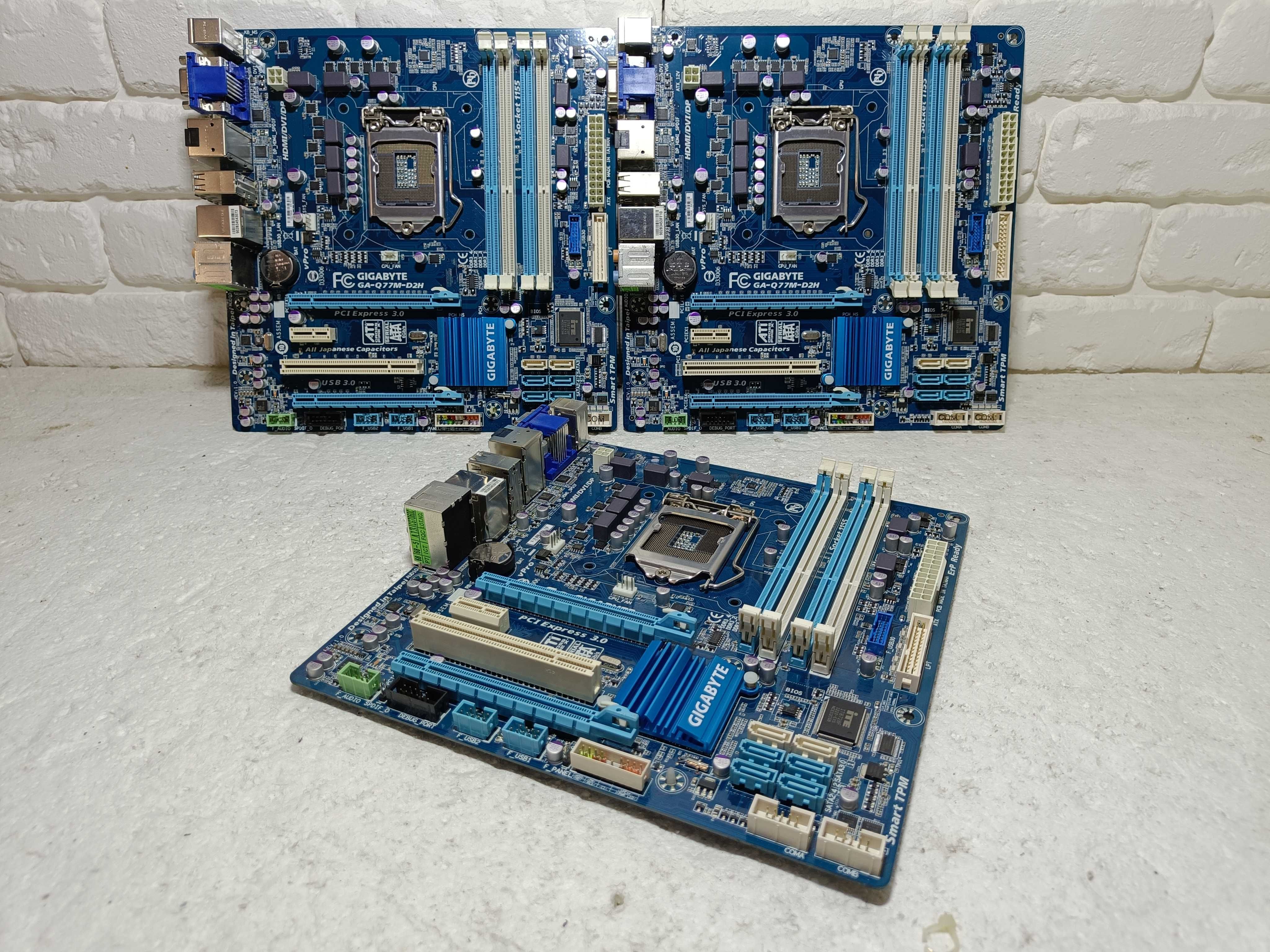 Материнська плата GIGABYTE GA-Q77M-D2H - LGA1155 - у ВІДМІННОМУ стані
