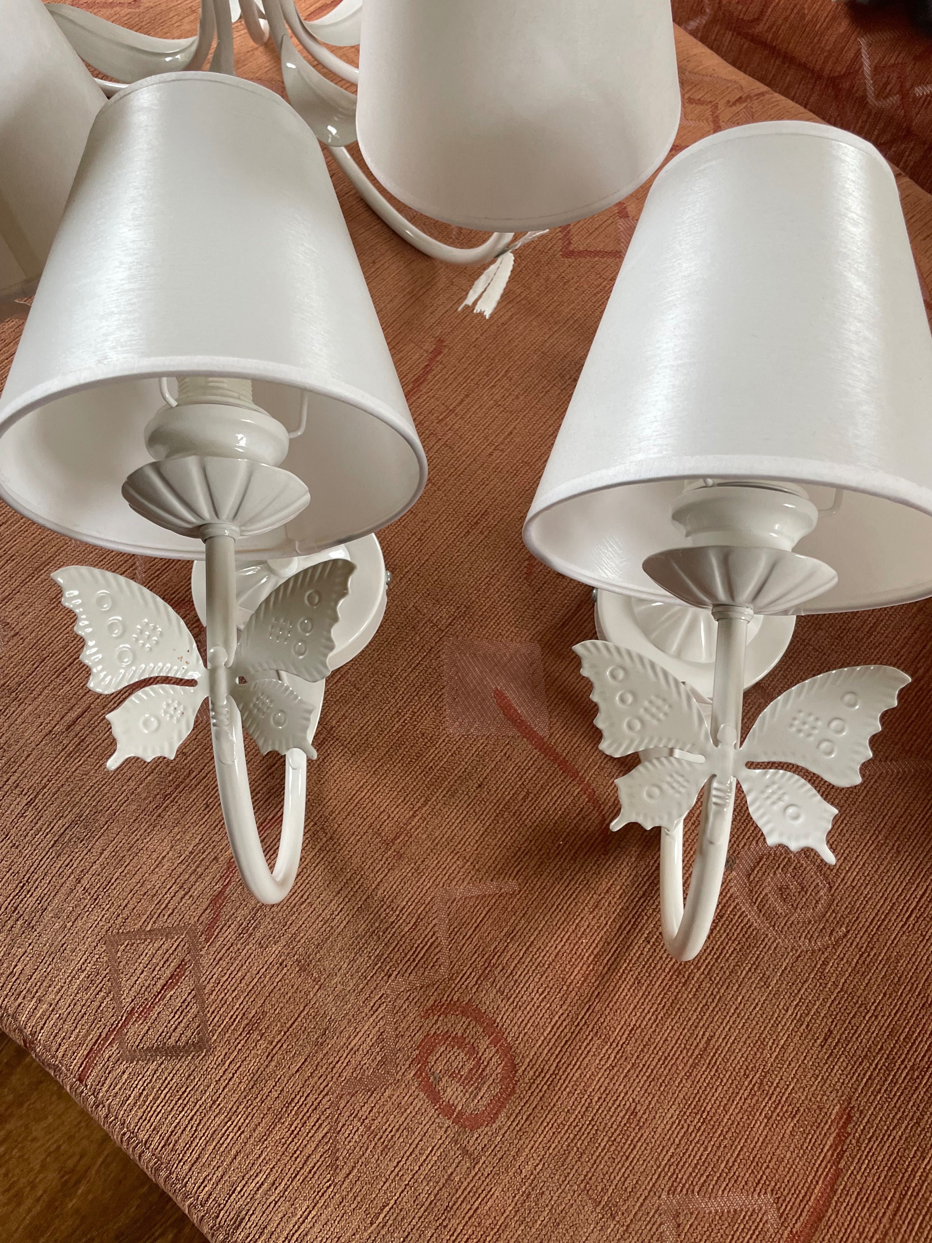 LAMPA sufitowa w motyle dla dziecka - biała