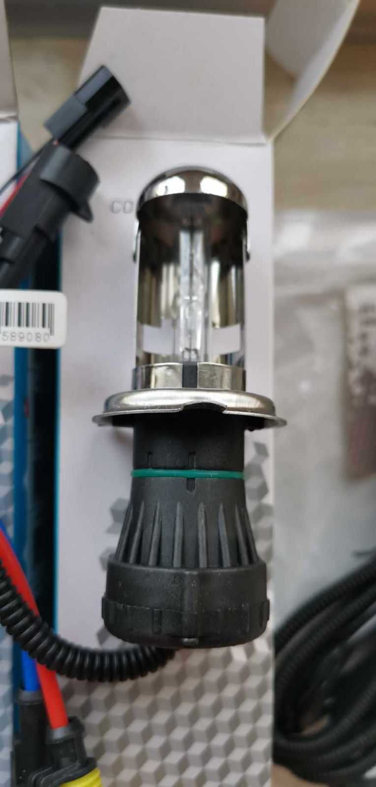 Zestaw Bi Xenon H4 HID 6000K na przekaźniku-przetwornice+żarniki+kable