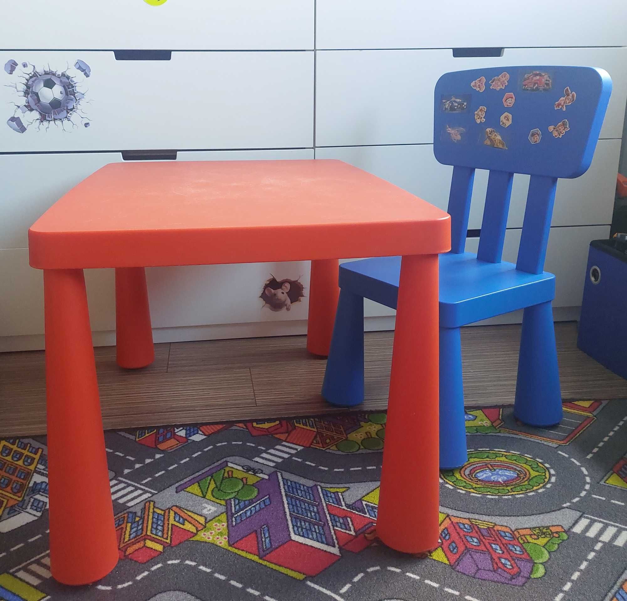Ikea MAMMUT stolik i krzesełko