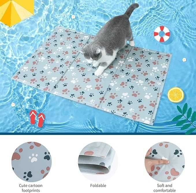 Mata chłodząca dla psa kota żelowa 60 x 90 cm