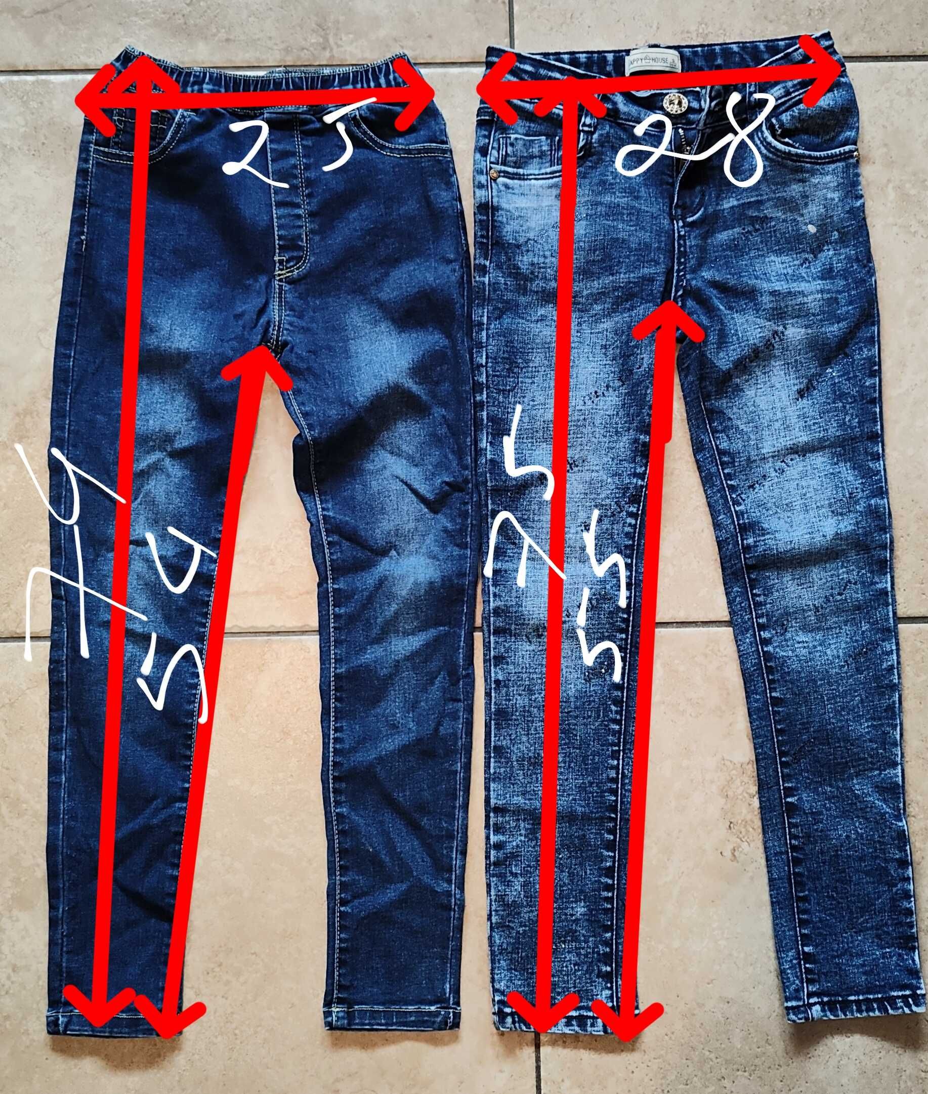 Spodnie Jeans dziewczęce 134/140