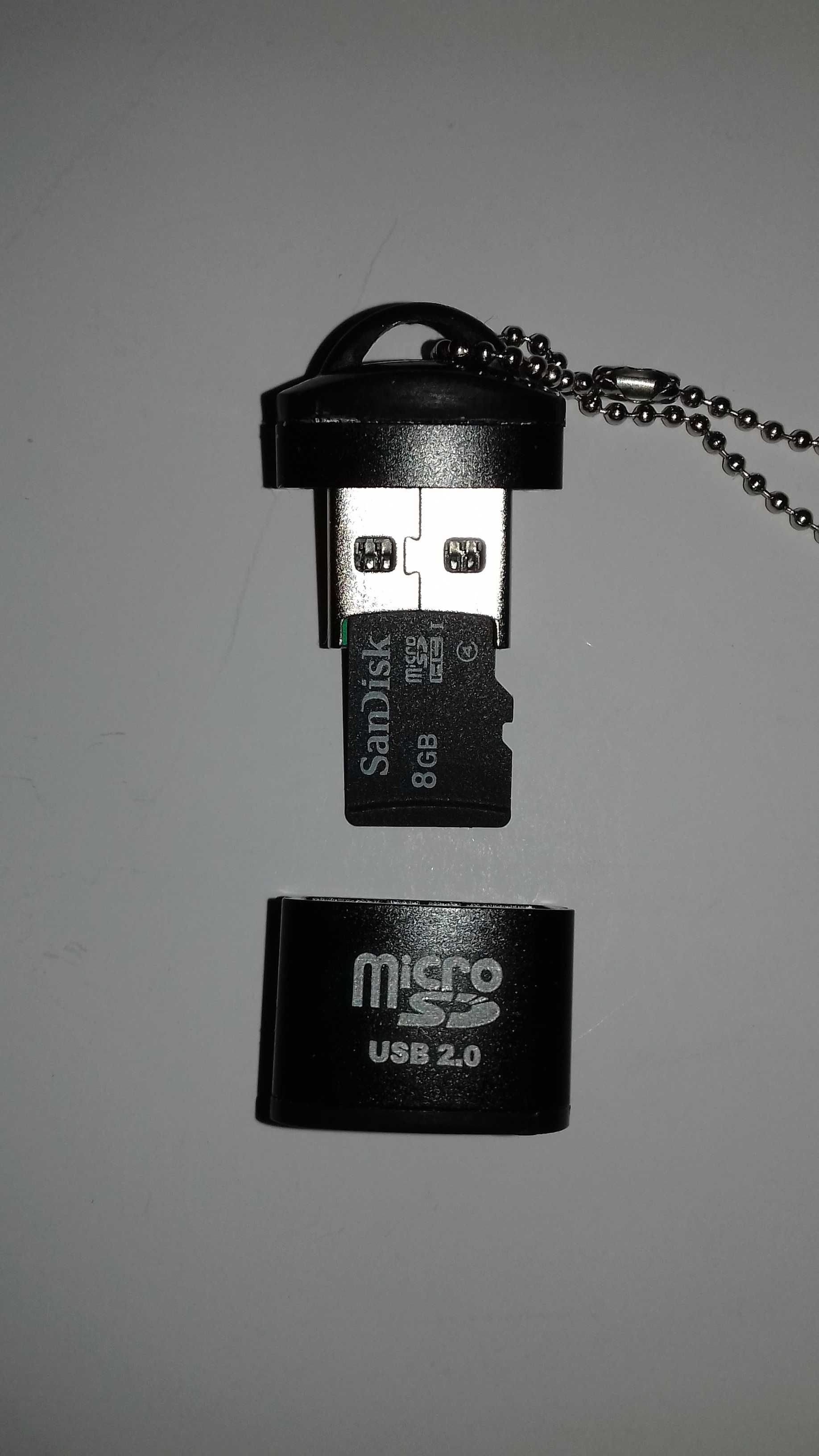 Adapter , przejściówka  z kart Mikro SD na USB.