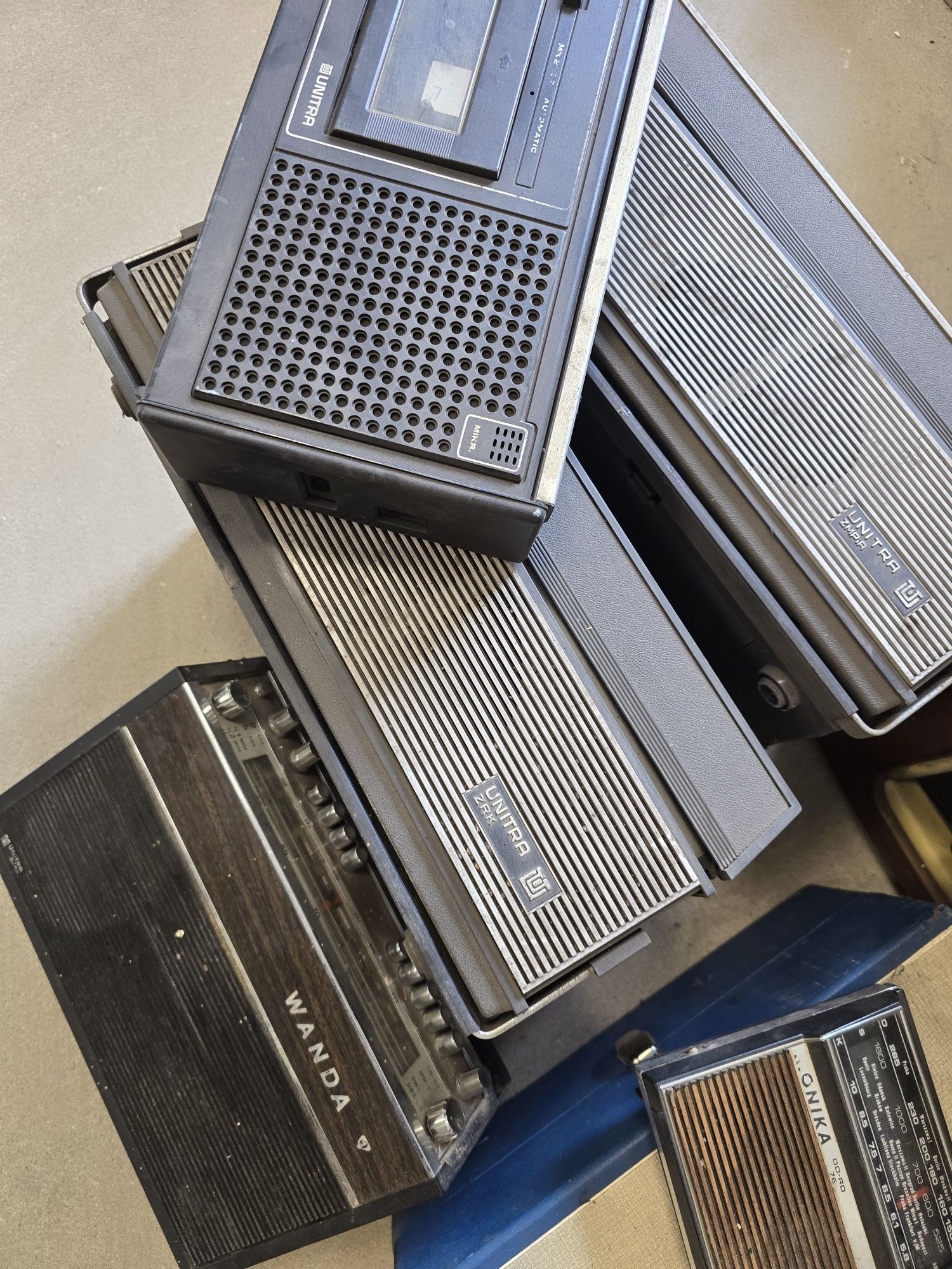 Stare radia lampowe Unitra,retro sprzet,elektronika