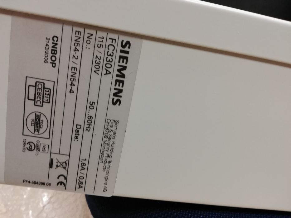 Central incêndios Siemens