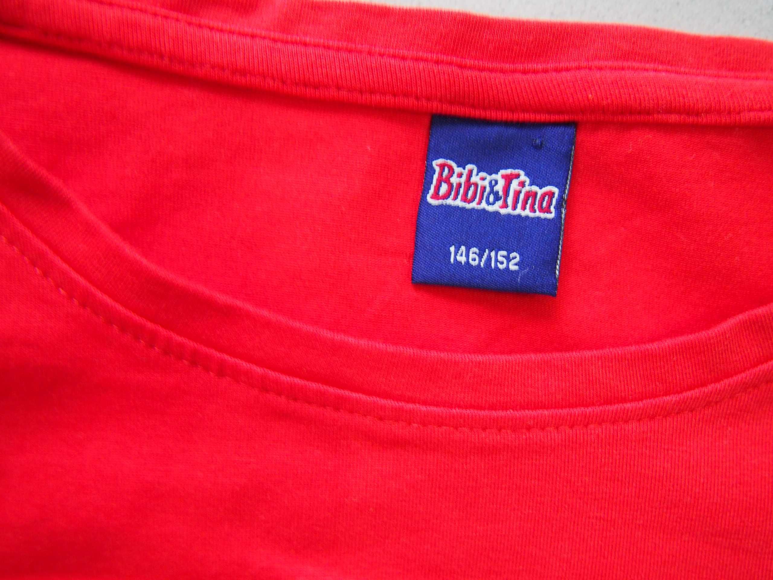 Bluzka czerwona 146/152 cm Bibi& Tina