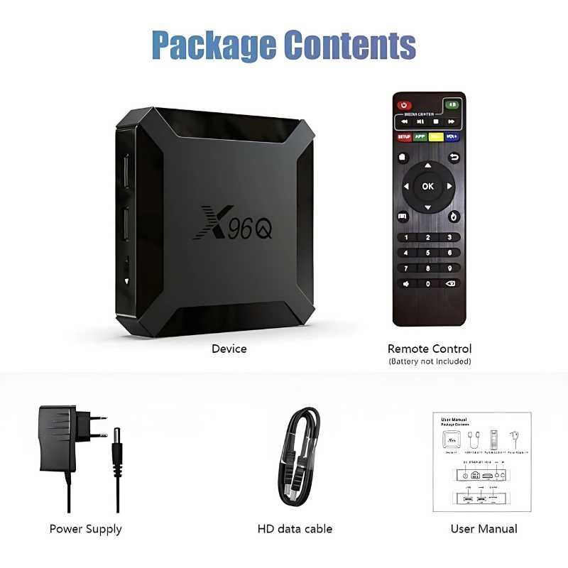 Box Android TV TX96Q H313 2GB/16GB 4K - NOVO