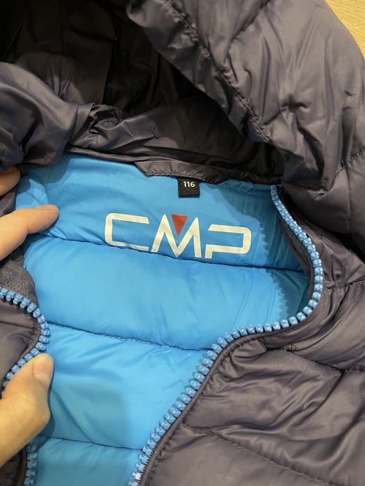 Пухова темно-синя зимова куртка парка пуховик на дівчинку синій