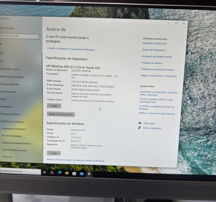 All in One PC HP EliteOne Touch