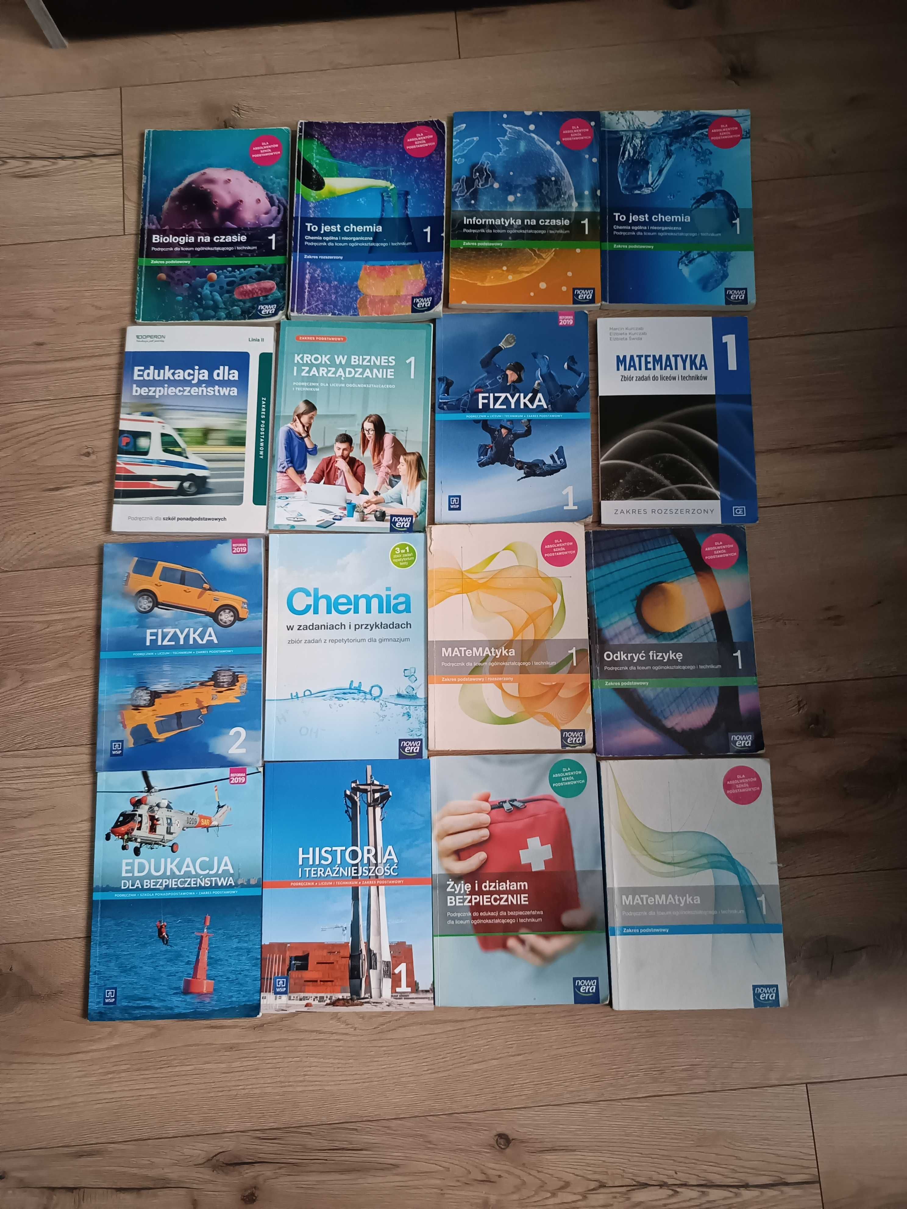Podręczniki do technikum klasa 1,2,3