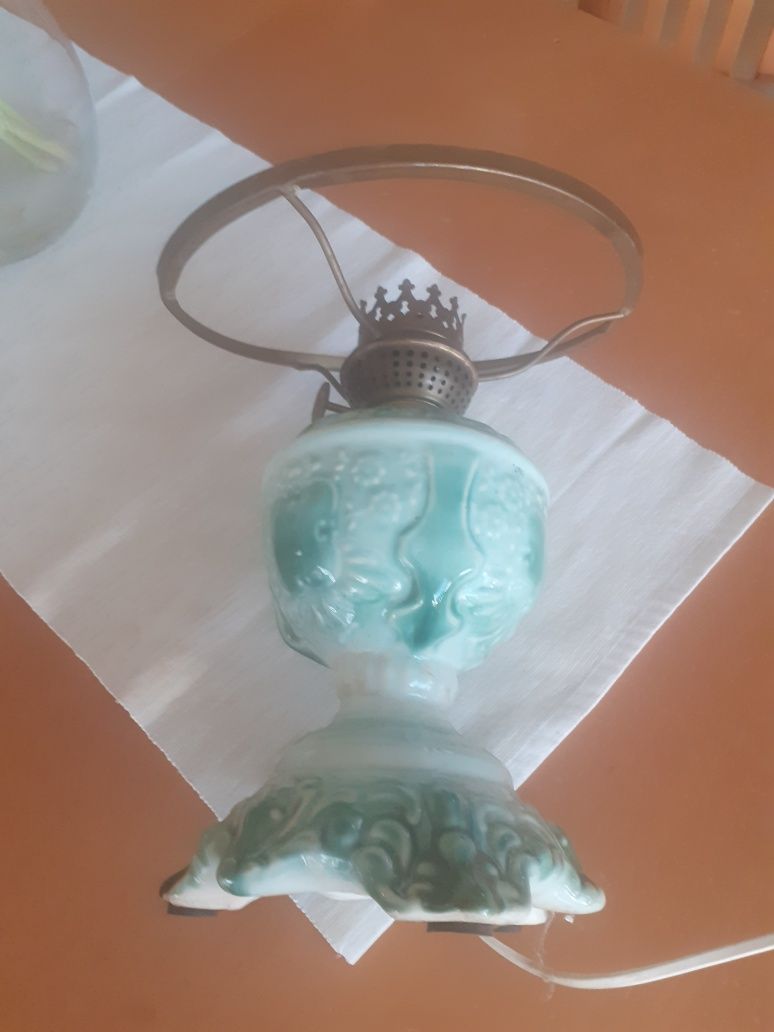 Stara lampa ceramiczna PRL